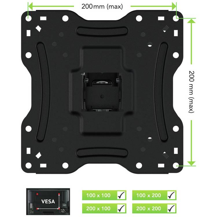 AVF multi-position TV wall bracket up to 43 inch, imported from the UK