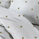 Argos Home Hideaway Bee Print White Bedding Set - Double