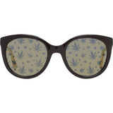 Police SPL408E brown acetate sunglasses, UK version