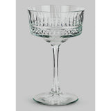 Argos Home pressed champagne coupe glasses set, imported from the UK