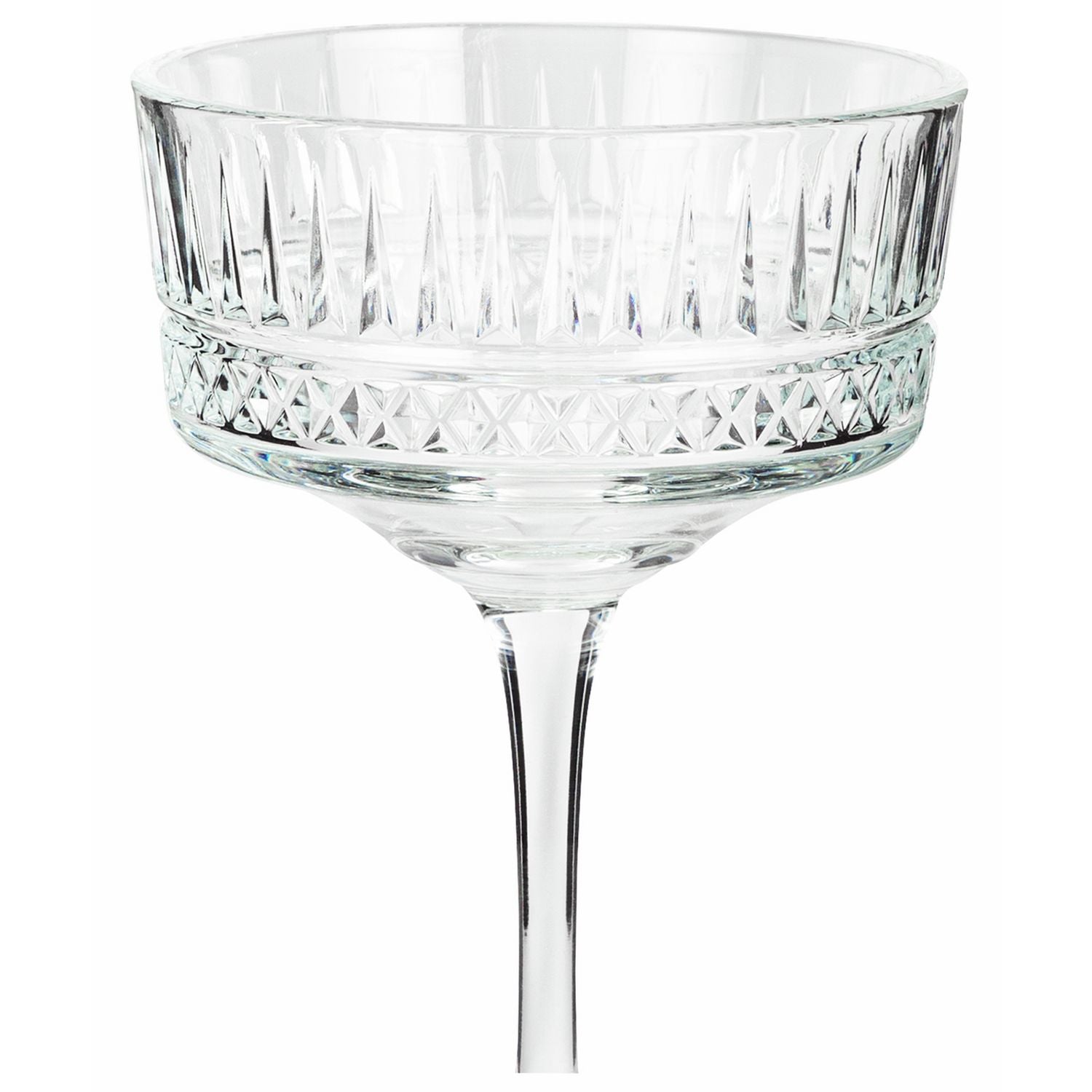 Argos Home pressed champagne coupe glasses set, imported from the UK