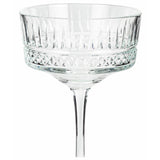 Argos Home pressed champagne coupe glasses set, imported from the UK
