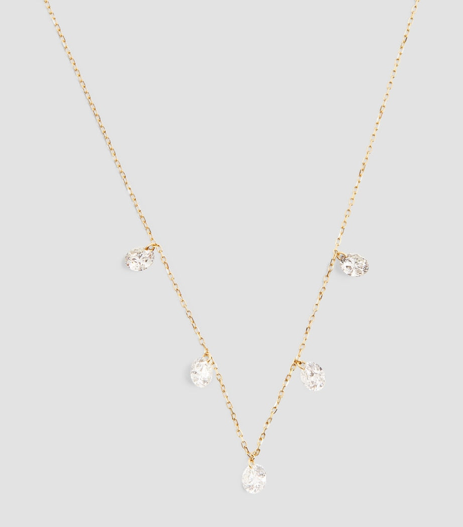Persée Danaé necklace yellow gold 5-stone diamond - British product