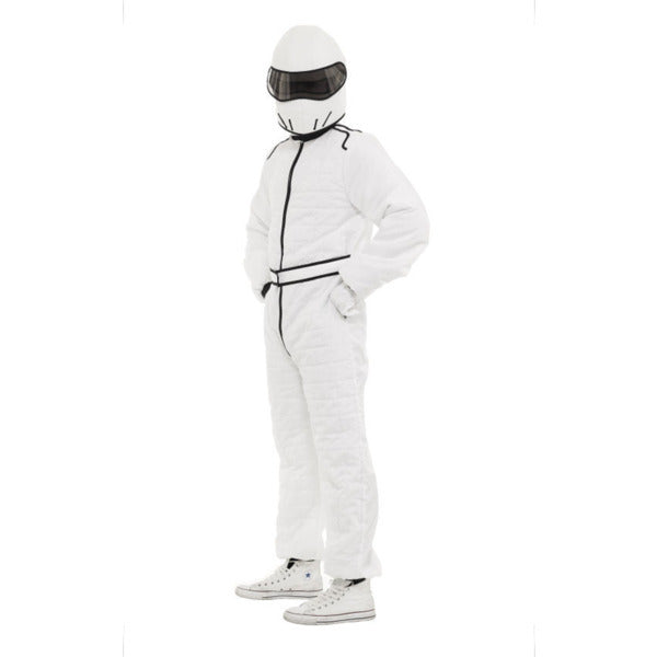 Orion Costumes White Race Suit and Helmet Standard