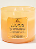 Bath & Body Works Iced Lemon Pound Cake 3 Wick Candle 411g