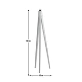 Habitat Tripod Wooden Floor Lamp Base Only - Ash