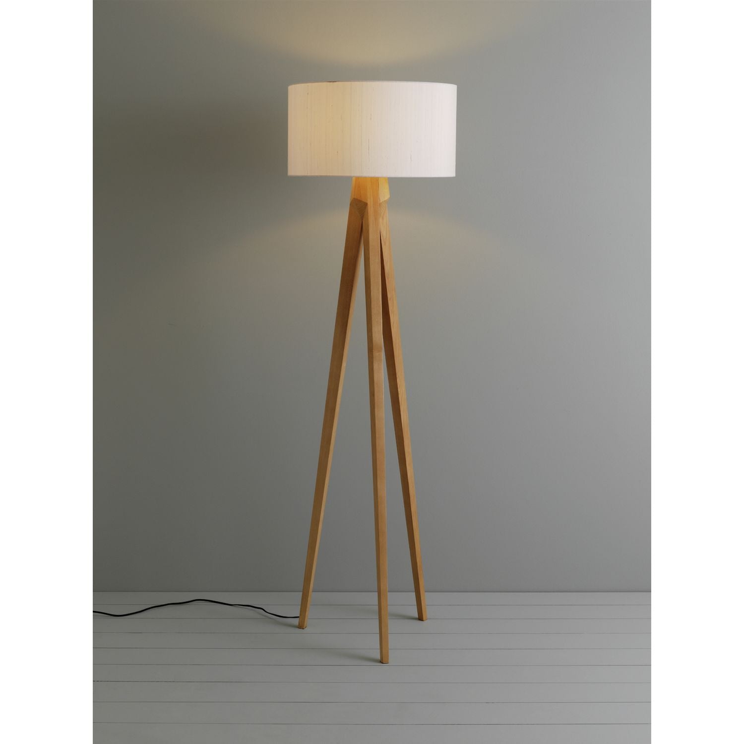Habitat Tripod Wooden Floor Lamp Base Only - Ash
