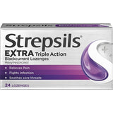 Strepsils Extra Blackcurrant Sore Throat Lozenges 24s GOODS Superdrug   