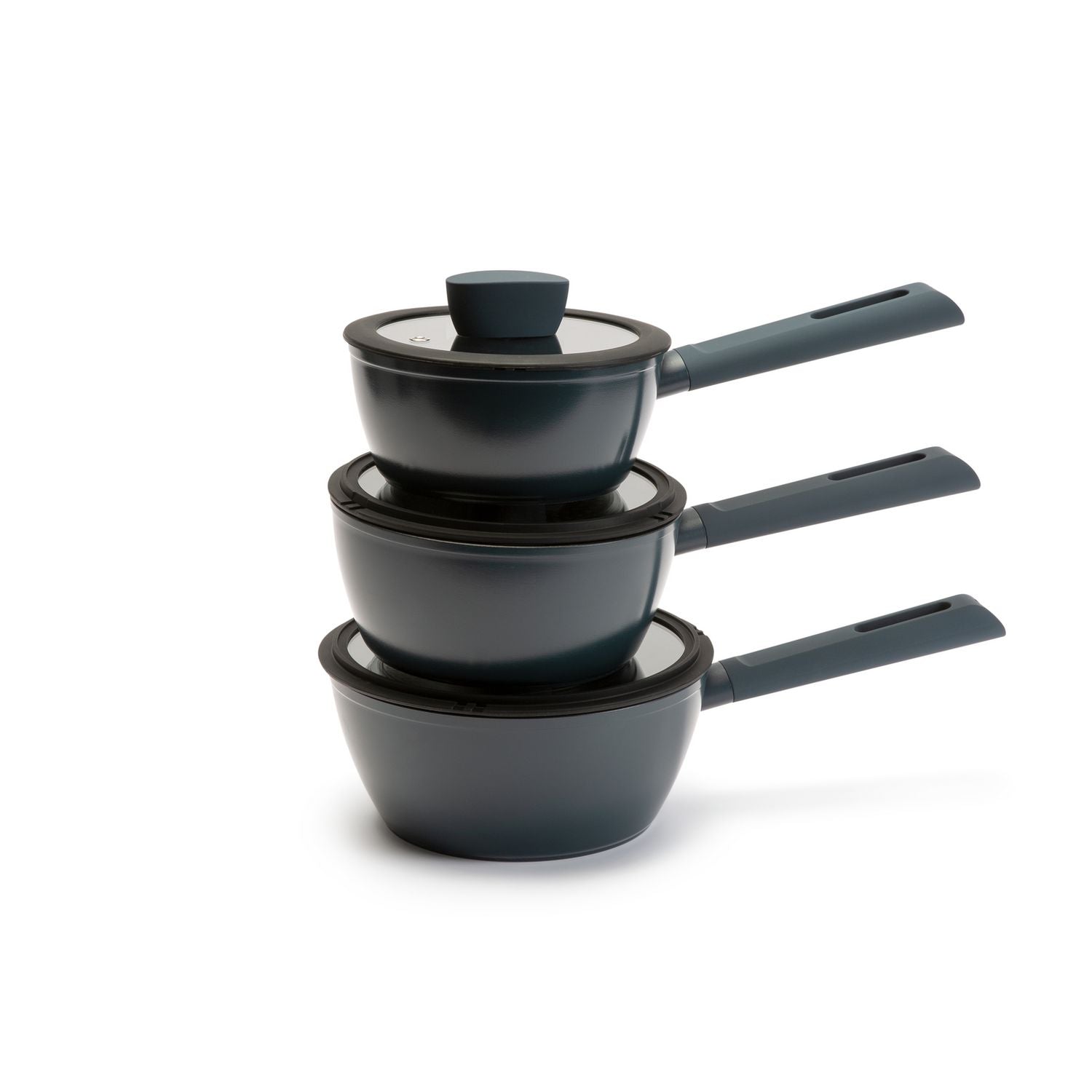 Habitat 3 piece pan set 16cm 18cm 20cm (British brand)
