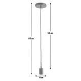 Habitat Lockie black metal ceiling pendant light - British product