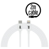 Juice 2m Lightning to USB-C cable white - British product