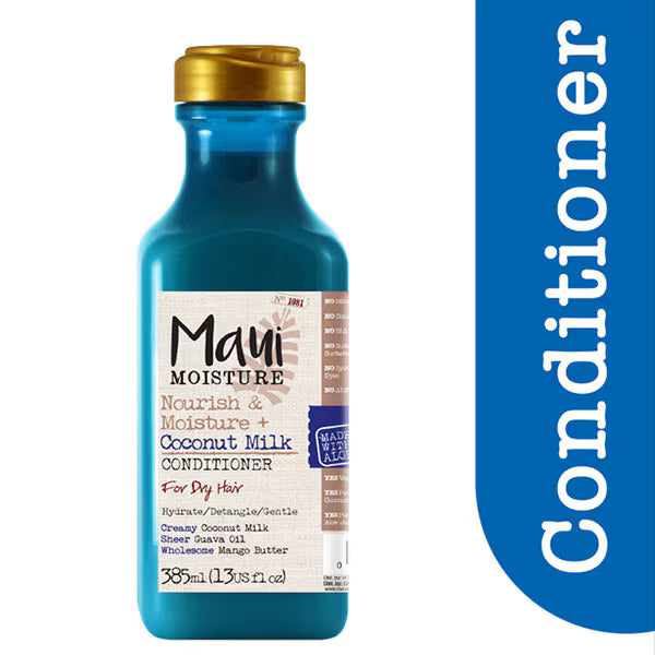 Maui Moisture Coconut Milk Conditioner, imported from the UK