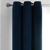 Habitat cord eyelet curtains Navy 117x137cm, imported from the UK