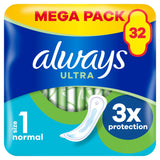 Always Ultra Sanitary Towels Normal Size 1 x32 bladder weakness Sainsburys   