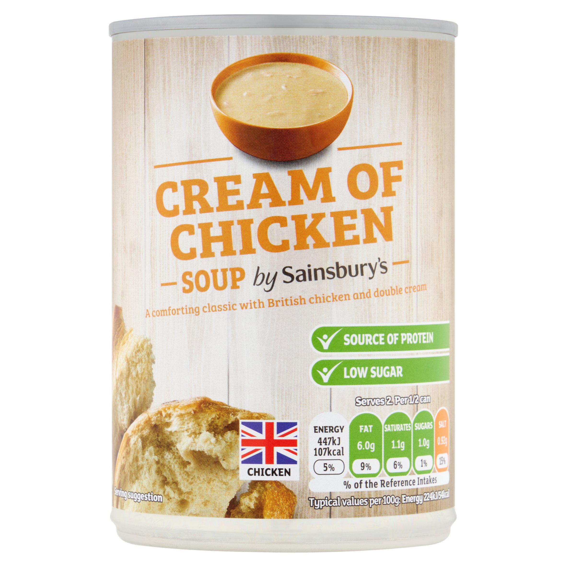 Sainsbury's Cream Of Chicken Soup 400g Soups Sainsburys   