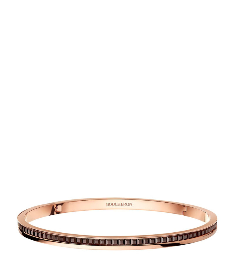 Boucheron Quatre Classique bangle in 18kt yellow and rose gold - British product
