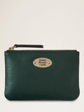 Mulberry Plaque Small Classic Grain Leather coin pouch, imported from the UK