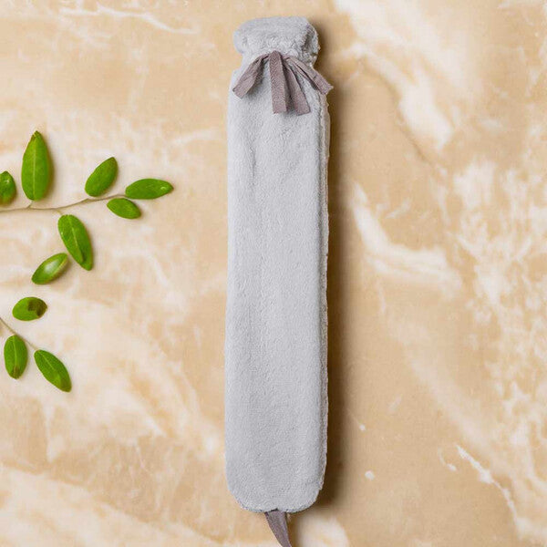 Aroma Home long faux fur hot water bottle in winter white - British product