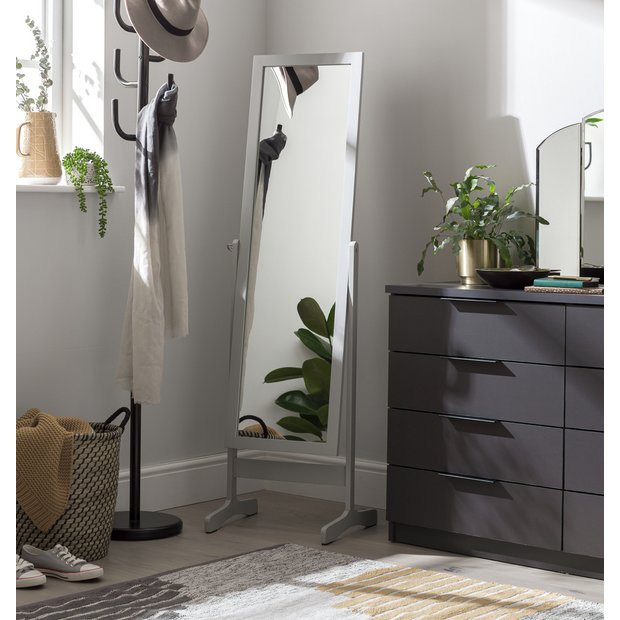 Argos Home grey cheval mirror 146x41cm - British product