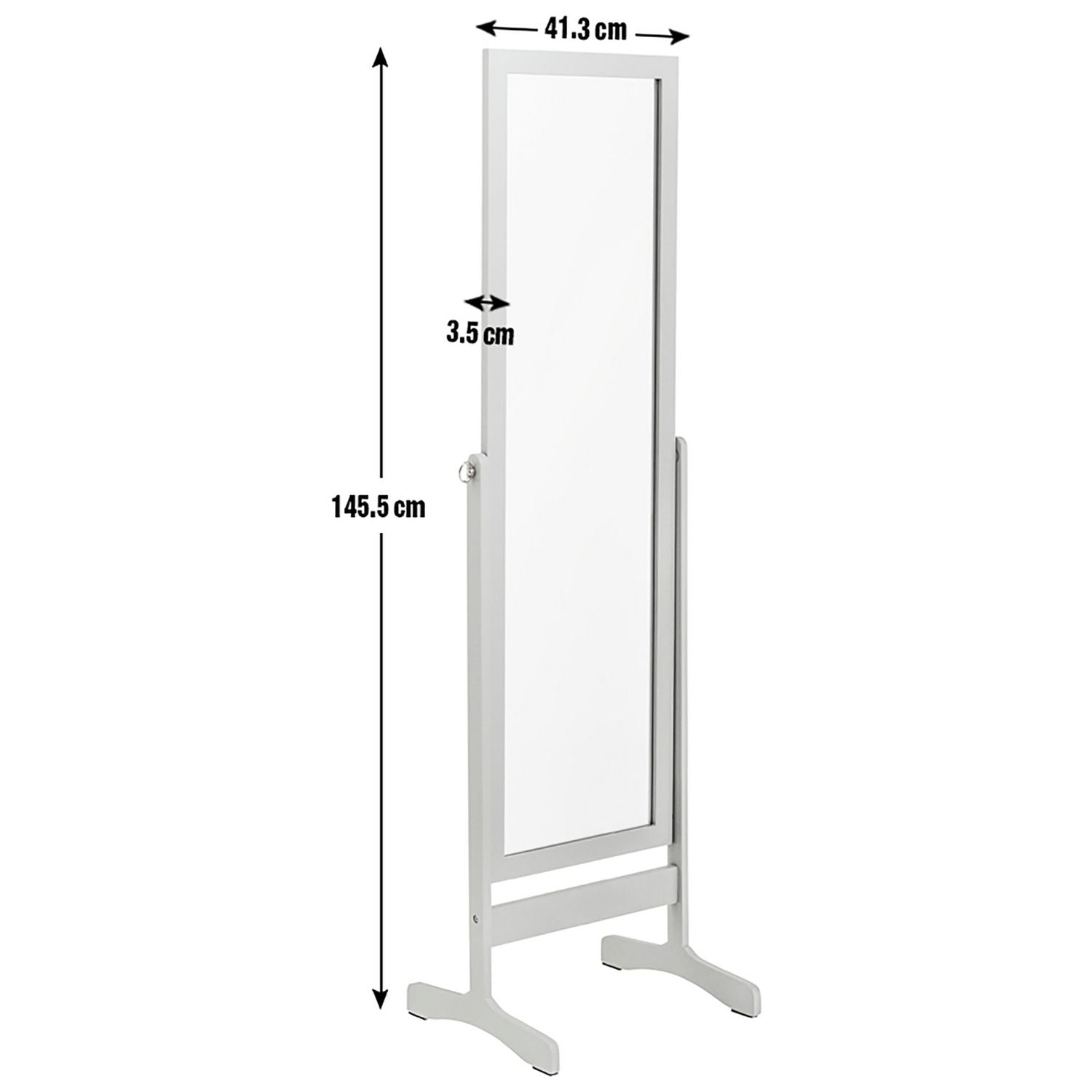 Argos Home grey cheval mirror 146x41cm - British product