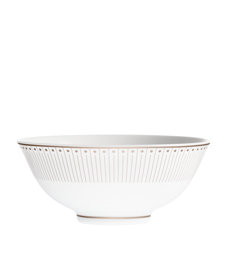 Christofle Malmaison porcelain rice bowl 12cm with platinum floral design (British brand)