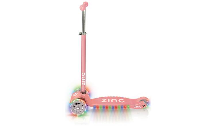 Zinc T-Motion Kids Light Up 3 Wheel Scooter - Pink GOODS Argos