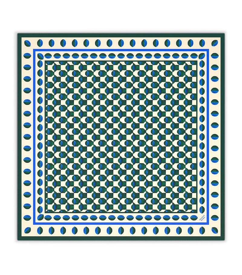 Weekend Max Mara Schal mit geometrischem Print 90x90cm, importiert aus dem Vereinigten Königreich