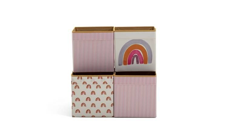 Habitat Rainbow Canvas Boxes