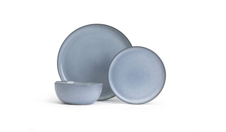 Habitat Evora 12 Piece Stoneware Dinner Set - Blue GOODS Argos