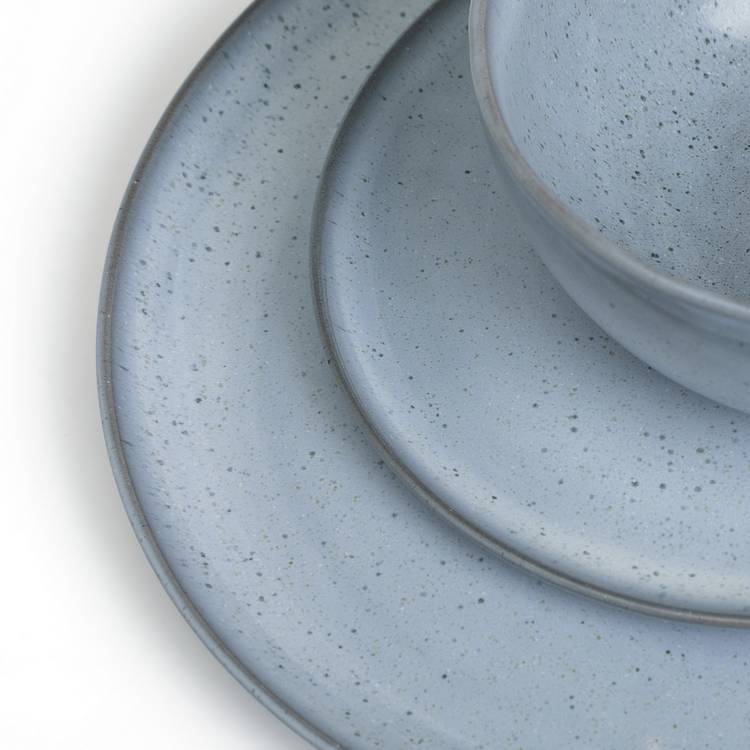 Habitat blue stoneware dinner set 12 piece, UK version