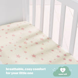 Silentnight Safe Nights Nursery Pink Fitted Sheets - Crib