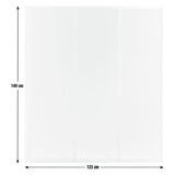 Argos Home folding shower screen white 1400x1230mm, UK version