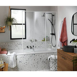 Argos Home folding shower screen white 1400x1230mm, UK version