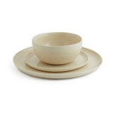 Habitat Evora stoneware dinner set 12 piece natural - British product