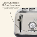 Haden Jersey 4 slice toaster in putty - British product