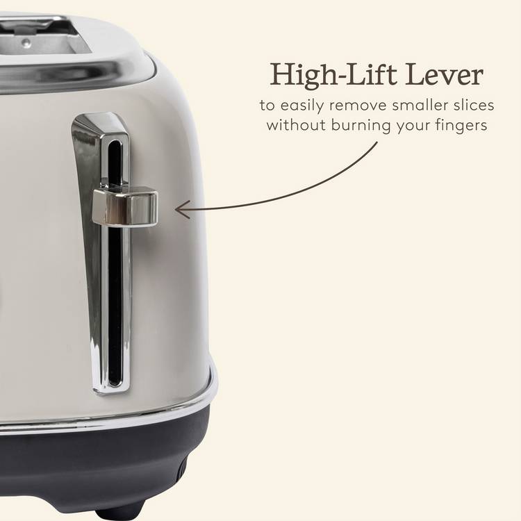Haden Jersey 4 slice toaster in putty - British product
