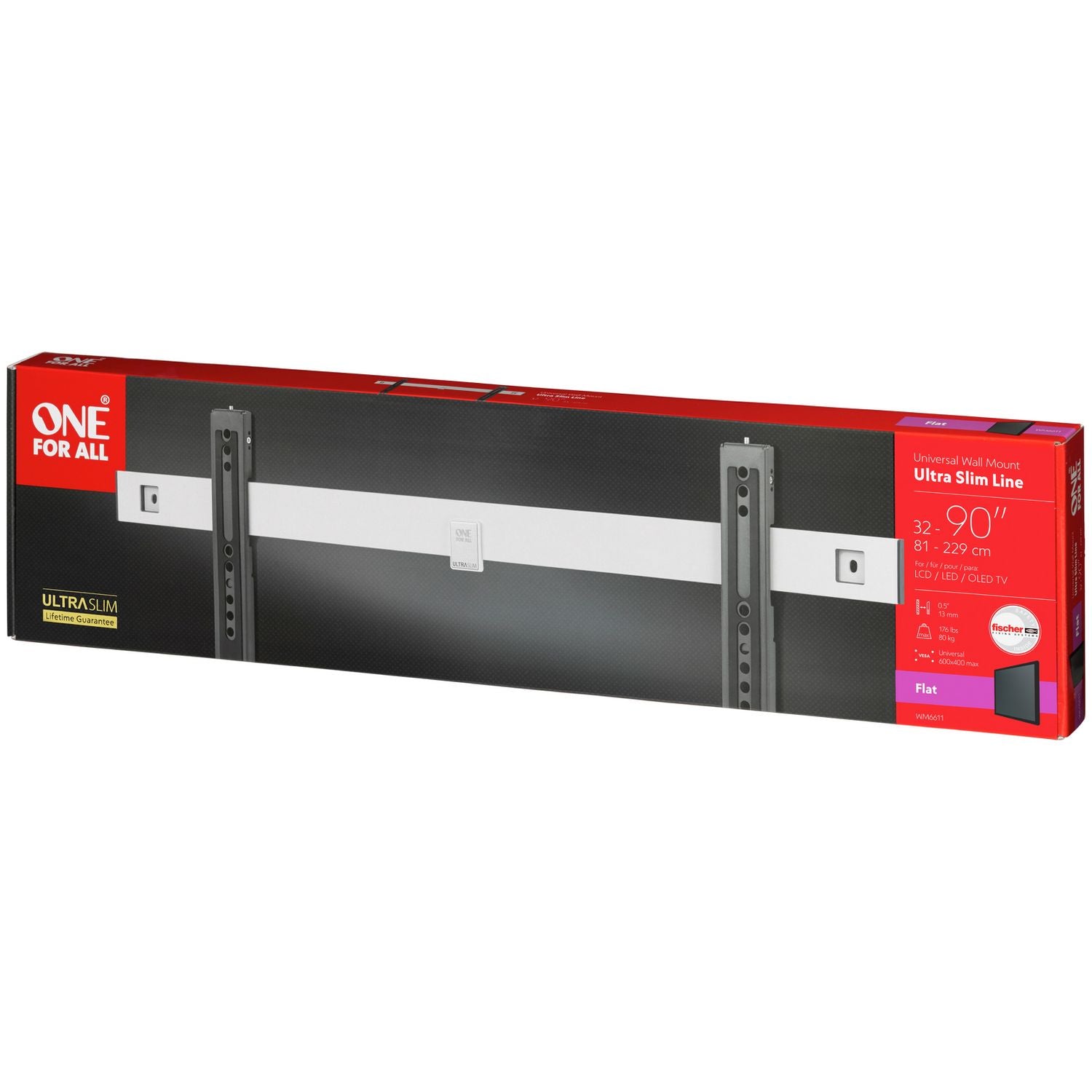 One For All ultra slim TV wall bracket WM6611, UK version