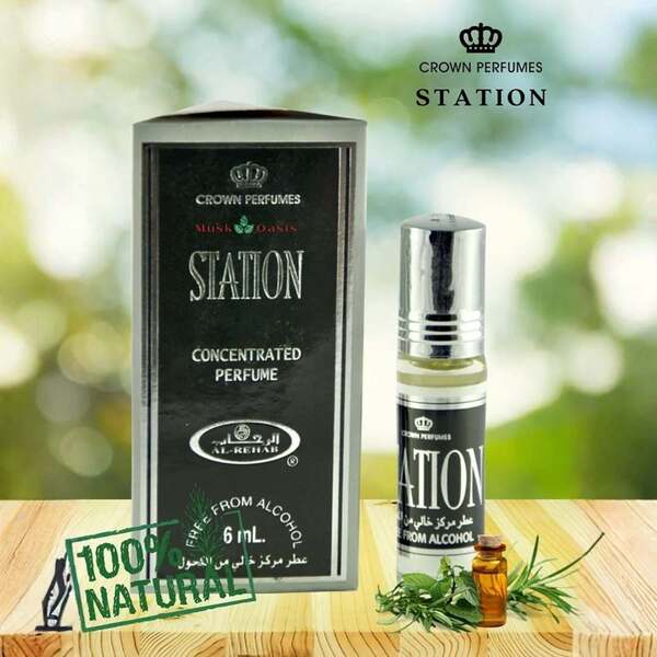 Al Rehab Station perfume oil 6ml, imported from the UK