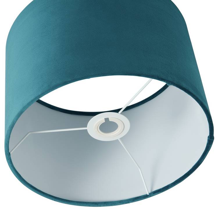 Habitat blue velvet lampshade 30cm (British brand)