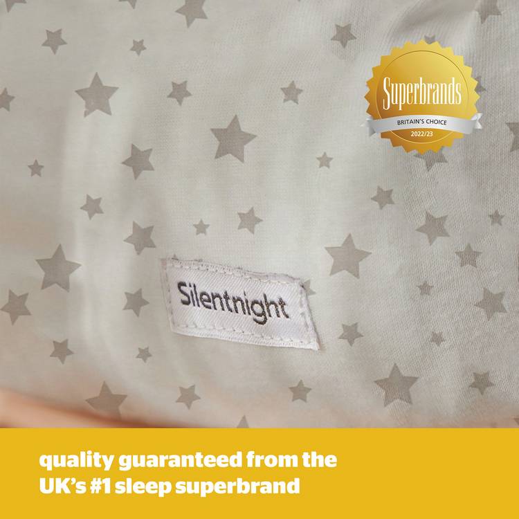 Silentnight grey fitted sheets for Moses basket, UK version