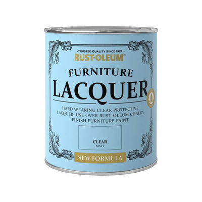 Argos Rust-Oleum Furniture Lacquer Matt Paint Clear 750ML- Buy online at McGrocer