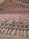 French Connection Pink Poppyfield Printed Flatweave Rug, UK version