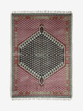 French Connection Pink Poppyfield Printed Flatweave Rug, UK version
