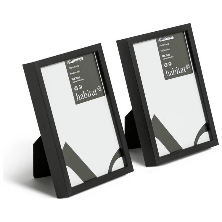 Habitat picture frames black metal 4x6 - British product