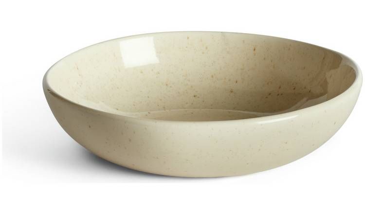 Habitat Evora 4 Piece Stoneware Pasta Bowls - Natural GOODS Argos