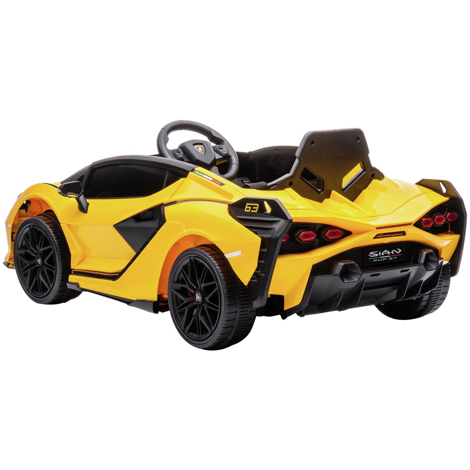 Hyper Lamborghini Sian 12V ride-on car yellow, imported from the UK