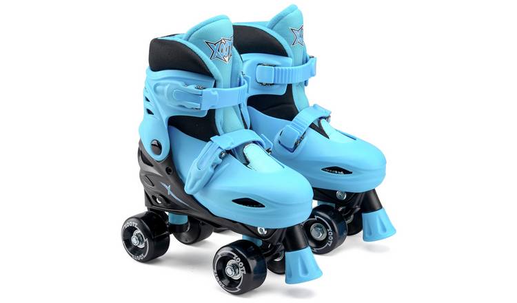 Xootz Adjustable Quad Skates - Black and Blue