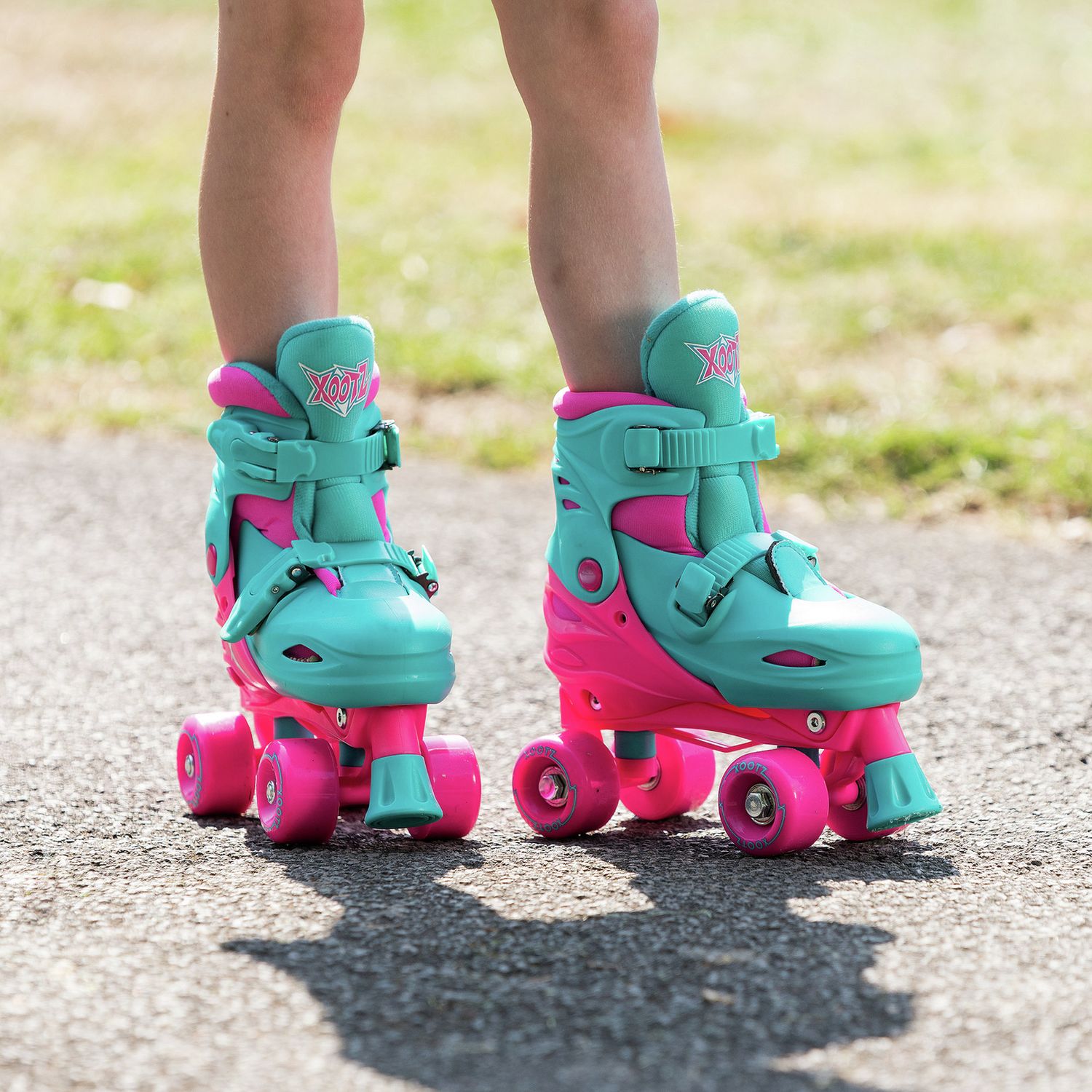 Xootz pink quad skates adjustable, imported from the UK