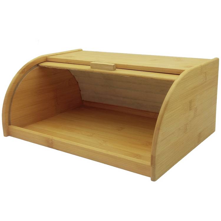 Habitat bamboo bread bin with roll-top lid - British product