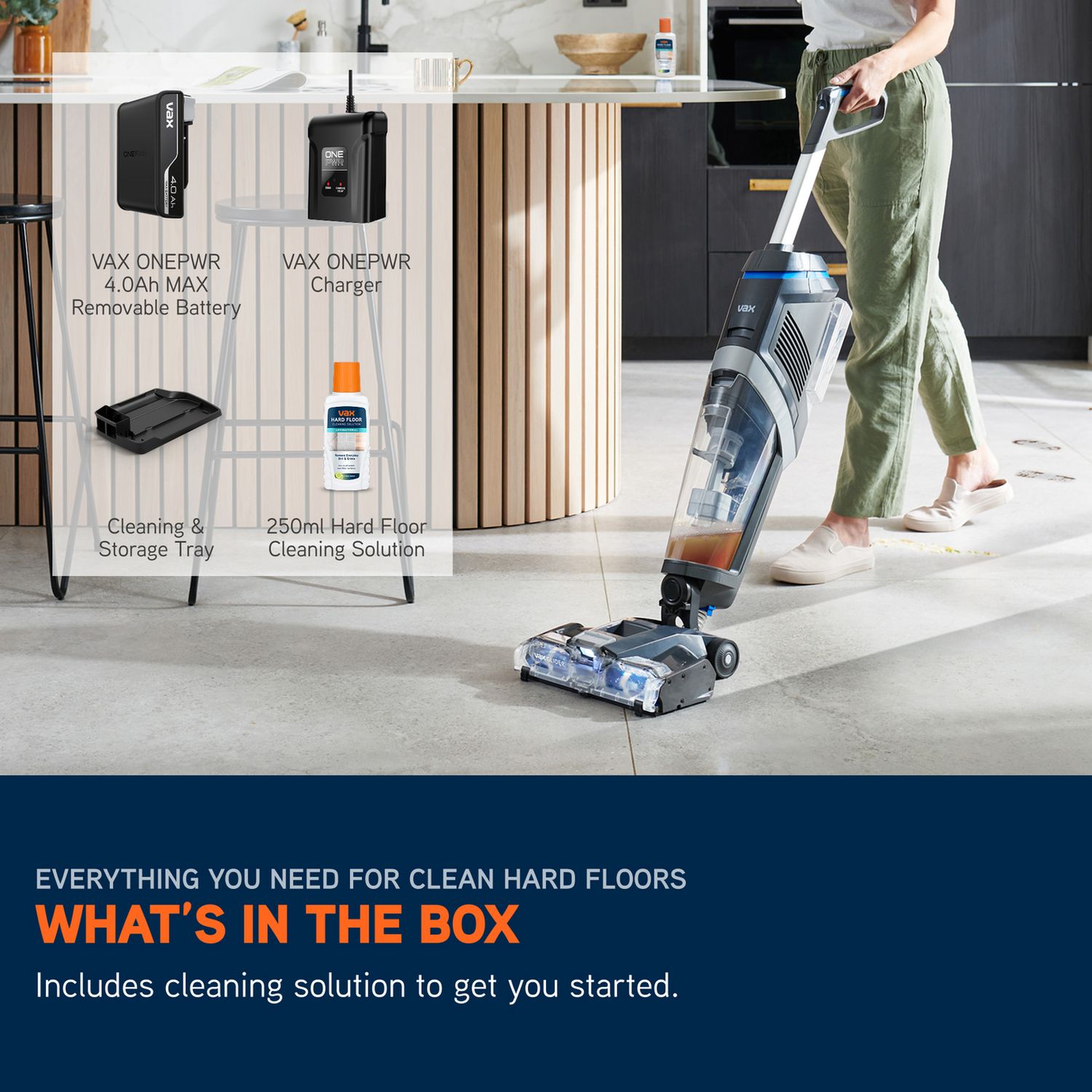 Vax Glide 2 cordless wet dry vacuum cleaner - British product